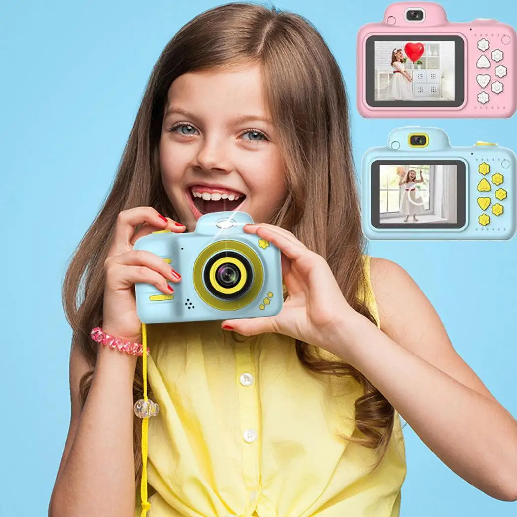 

Kids Mini Digital Camera LCD Screen Children 4-15Years DC support DC.5V1A Sport Cartoon 610 mAh Camera Gifts