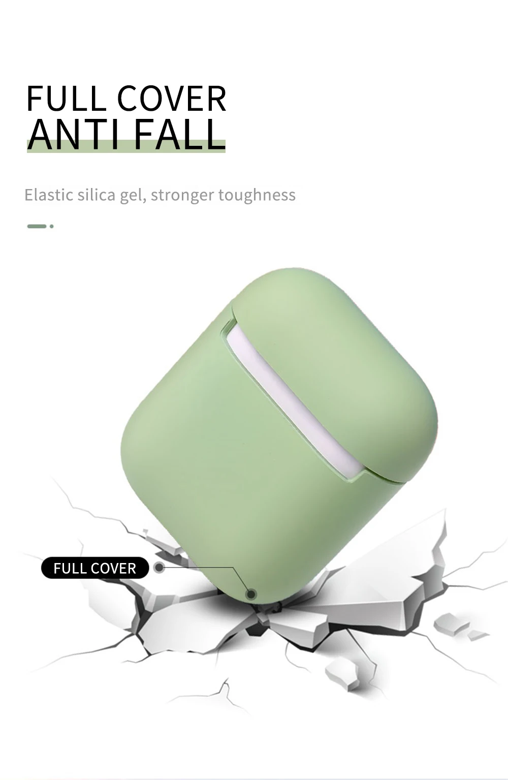 Для Apple Airpods 1 2 чехол для наушников беспроводной Bluetooth для Apple AirPods мягкий силиконовый беспроводной чехол для наушников