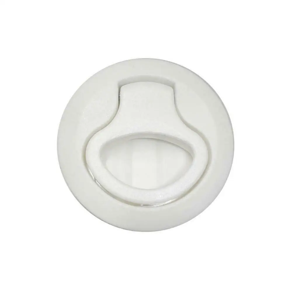 Deck Hatch Latch 1/2" Door White 2" Flush Pull Slam Latch Boat Marine
