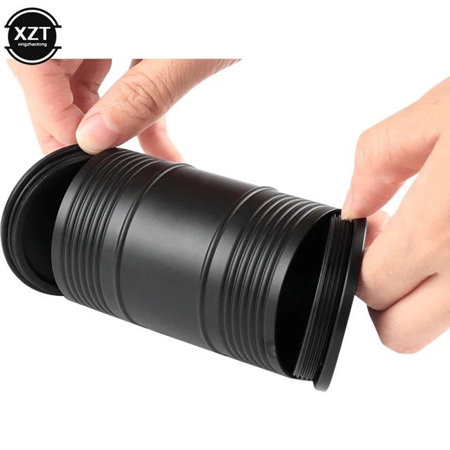 Posacenere Auto Chingde Con Luce LED - Portacenere Sigillato Igniﬁugo, Grande Capacità, Design Staccabile (7x10x6cm) - Foto 2