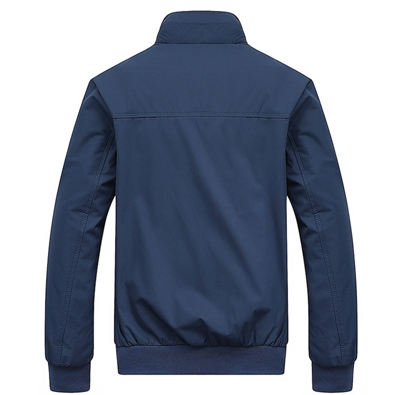 2021 Spring Autumn Casual Solid Fashion Slim Bomber Jacket Men Overcoat New Arrival Baseball Jackets Men's Jacket M-6XL Top men's jacket