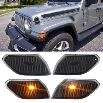 

Front Fender LED Side Marker Light Parking Lamp For 2018-2019 Jeep Wrangler JL