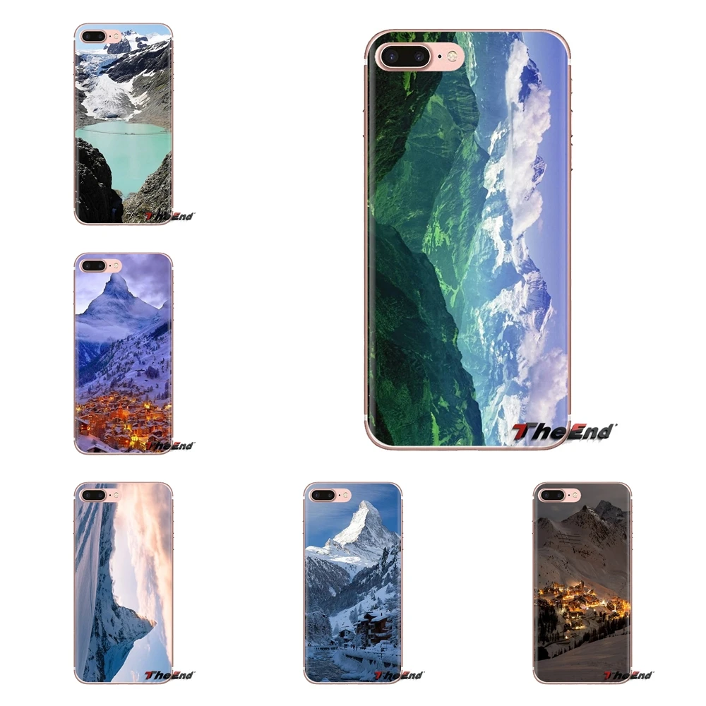 For Xiaomi Redmi 4A S2 Note 3 3S 4 4X 5 Plus 6 7 6A Pro Pocophone F1 Swiss Alps Nature Mountains Soft Transparent Cases Covers |