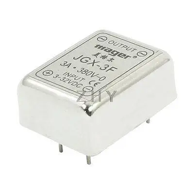 

JGX-3F DC 3-32V to 380V 3A Metal Base One Phase Solid State Relay
