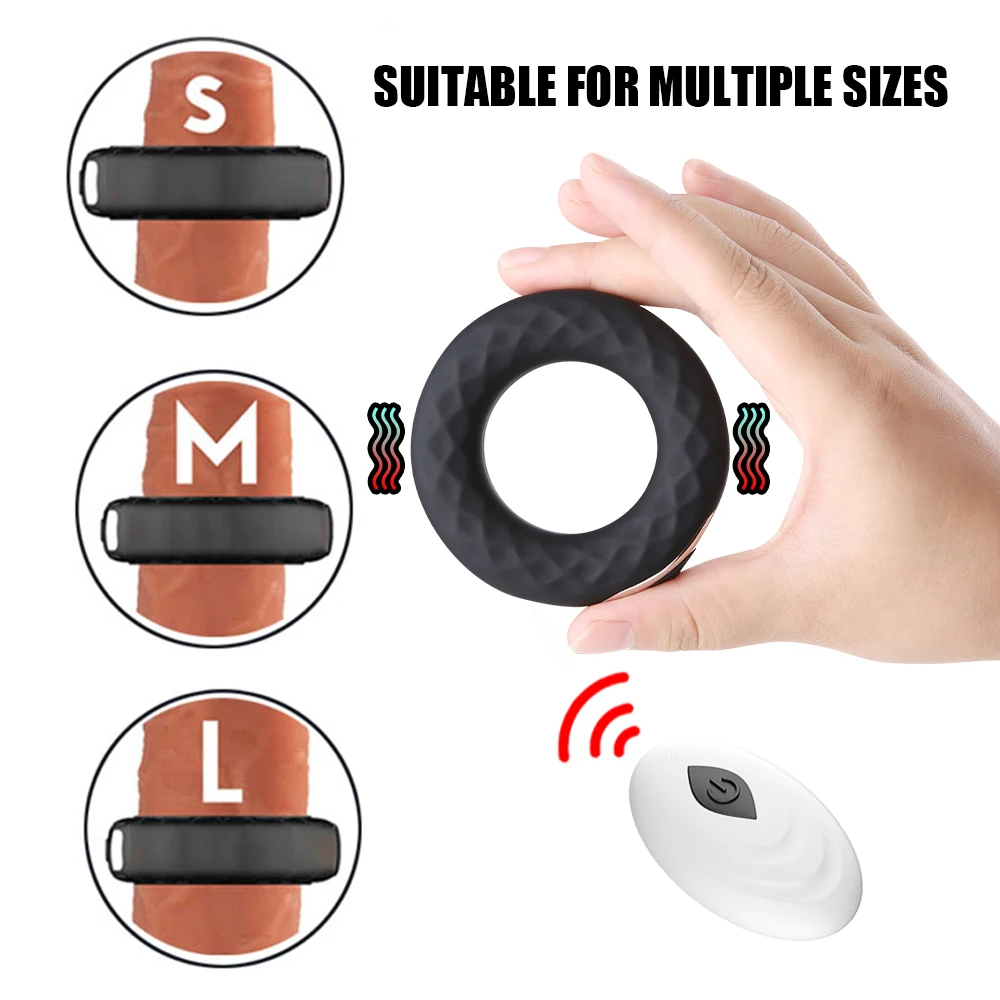 Vibrator Ring Male Remote Control Massager Delay Sex Toy For Adults_voghion.com