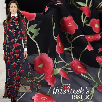 

Thin silk burnout lustrine fabric 8mm see-through silk fabric meter wedding dress jacquard fabric wholesale silk cloth