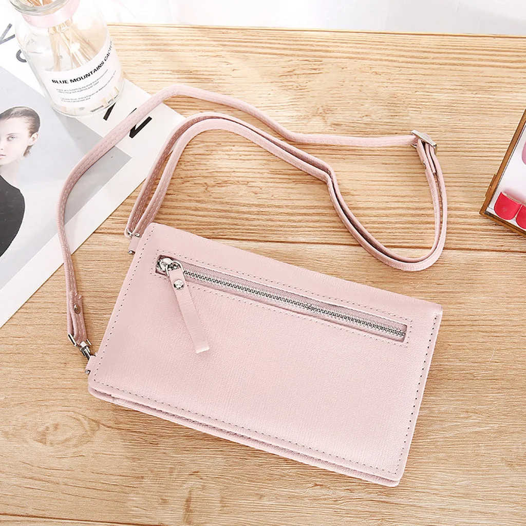 Aelicy кожаный кошелек сумка для мобильного телефона Съемная сумка-мессенджер Чехол для карт для девочек женская сумка на плечо сумочка