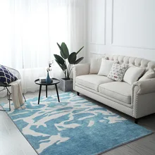 Ковер журнальный столик для гостиной коврик постсовременный Американский светильник роскошный сетчатый красный с длинными волосами покрытый милой прикроватной тумбочкой для спальни