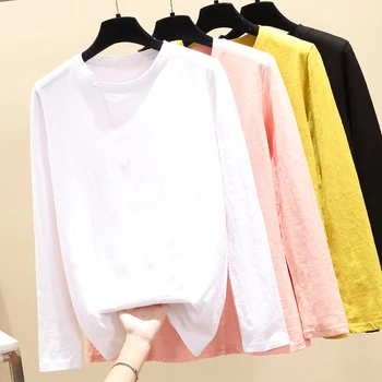

Make women render spot in the spring and autumn style T-shirt unlined upper garment of pure bamboo cotton T-shirt female long sl