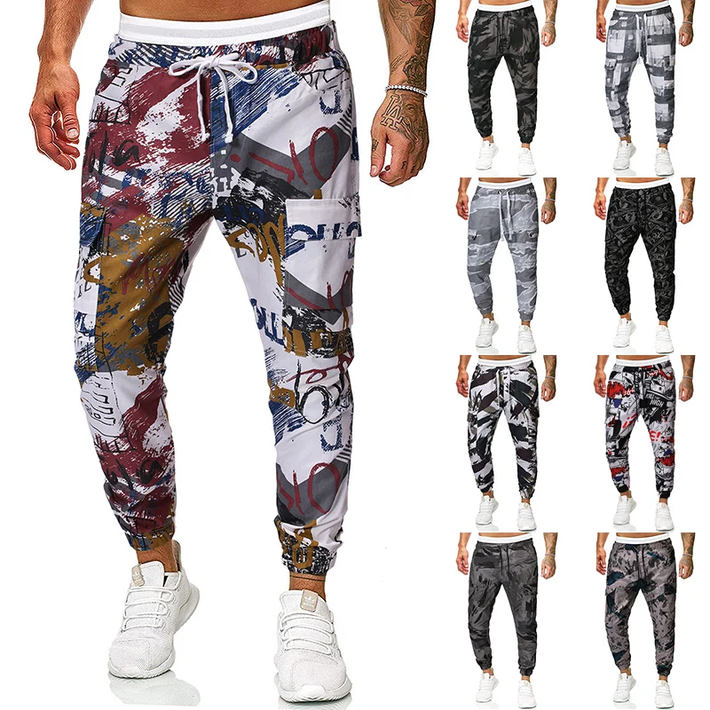 Men pants streetwear joggers pantalon hombre chandal winter baggy camouflage hip hop Cotton cargo pants men street fashion