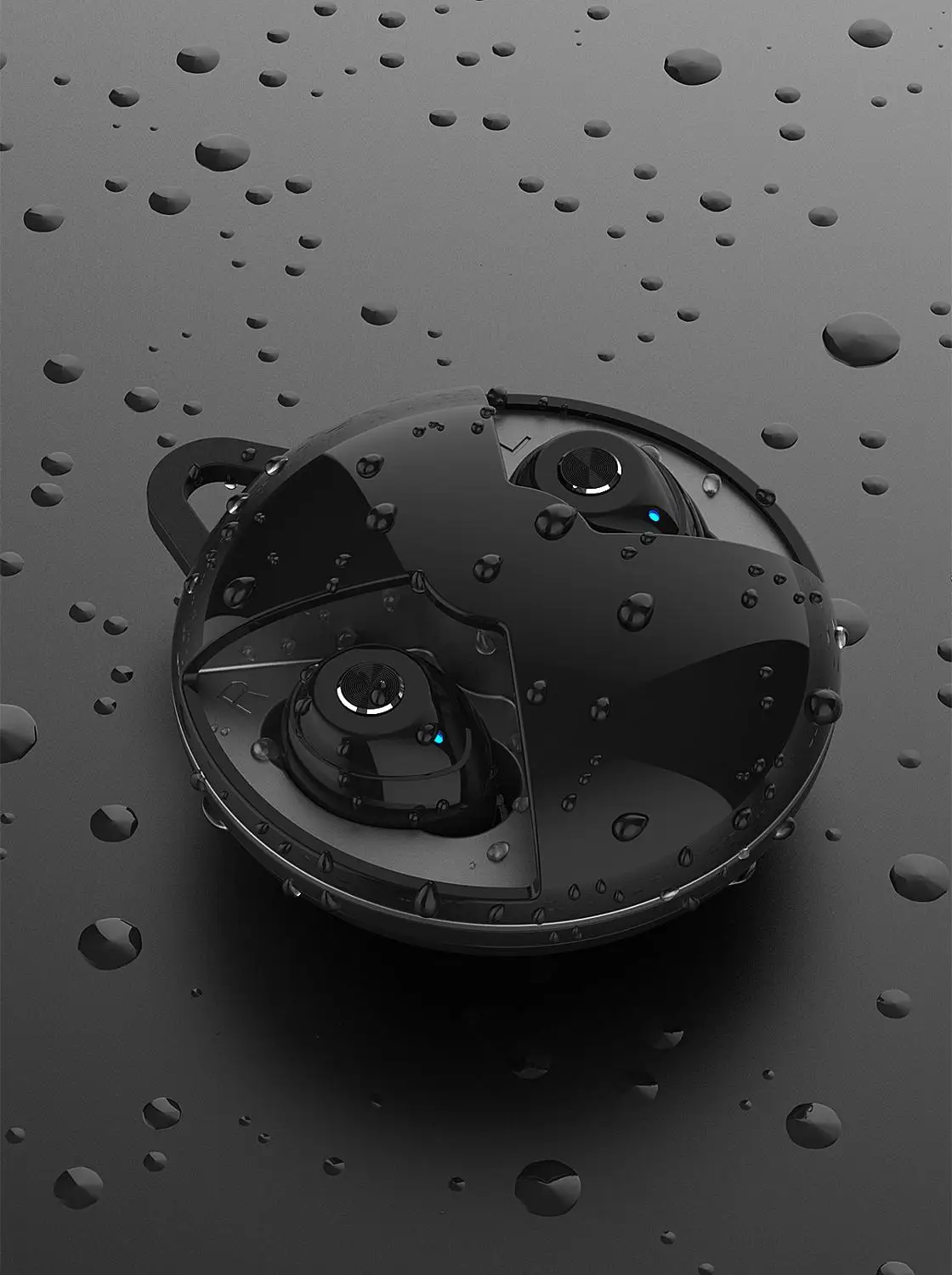 OneDer 338 беспроводные наушники водонепроницаемые IPX5 TWS Беспроводные наушники с мини-круглой зарядной коробкой