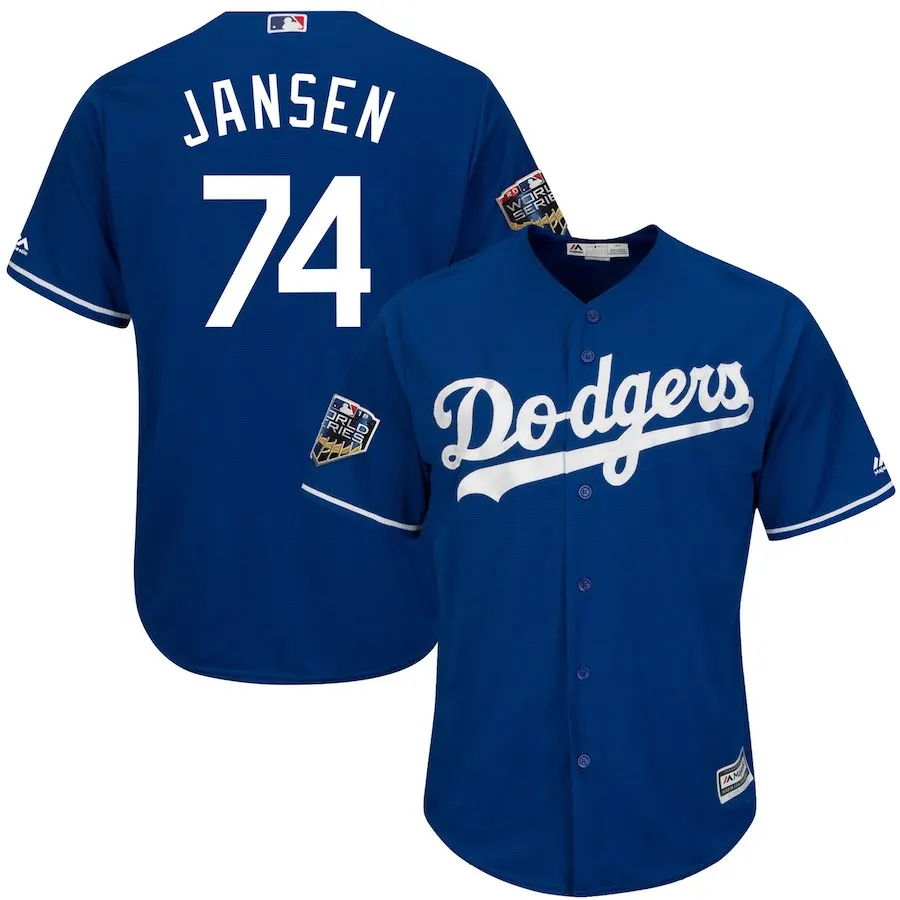 Мужчины Джерси#8 Manny 27 Matt Kemp 74 Jansen 13 Max Muncy 66 Yasiel Puig 01 World - Цвет: Серый