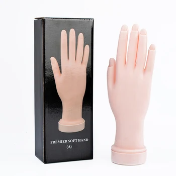 

DIOZO Nail Practice Fake Hand Trainer Fake Finger Adjustable Nail Hand Practice Model For Training Manicure Nails Art Tools