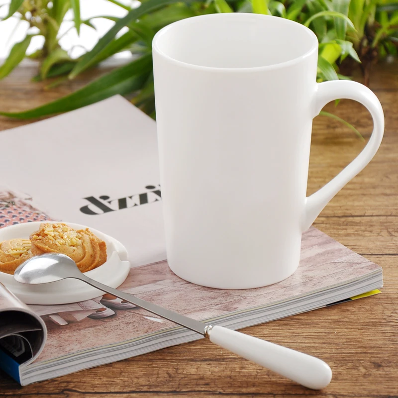 Простая керамическая чашка, чашка для питья, чашка для чая, белая кружка, логотип на заказ, чашка для завтрака, офиса, молока, кофе - Цвет: Небесно-голубой