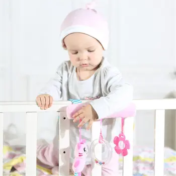 

Squeaky Animal Crib Rattle Toy Toddler Infant Bed Stroller Bell For Newborn Baby 72XC