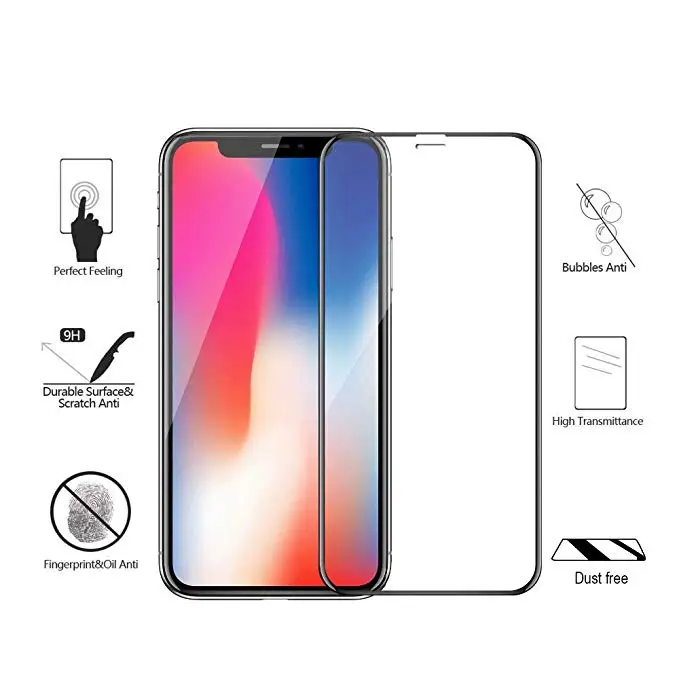 Полное покрытие из закаленного стекла для iPhone 11 Pro XS MAX X XR Защитная пленка для экрана для iPhone 8 7 6 6S Plus защитная пленка