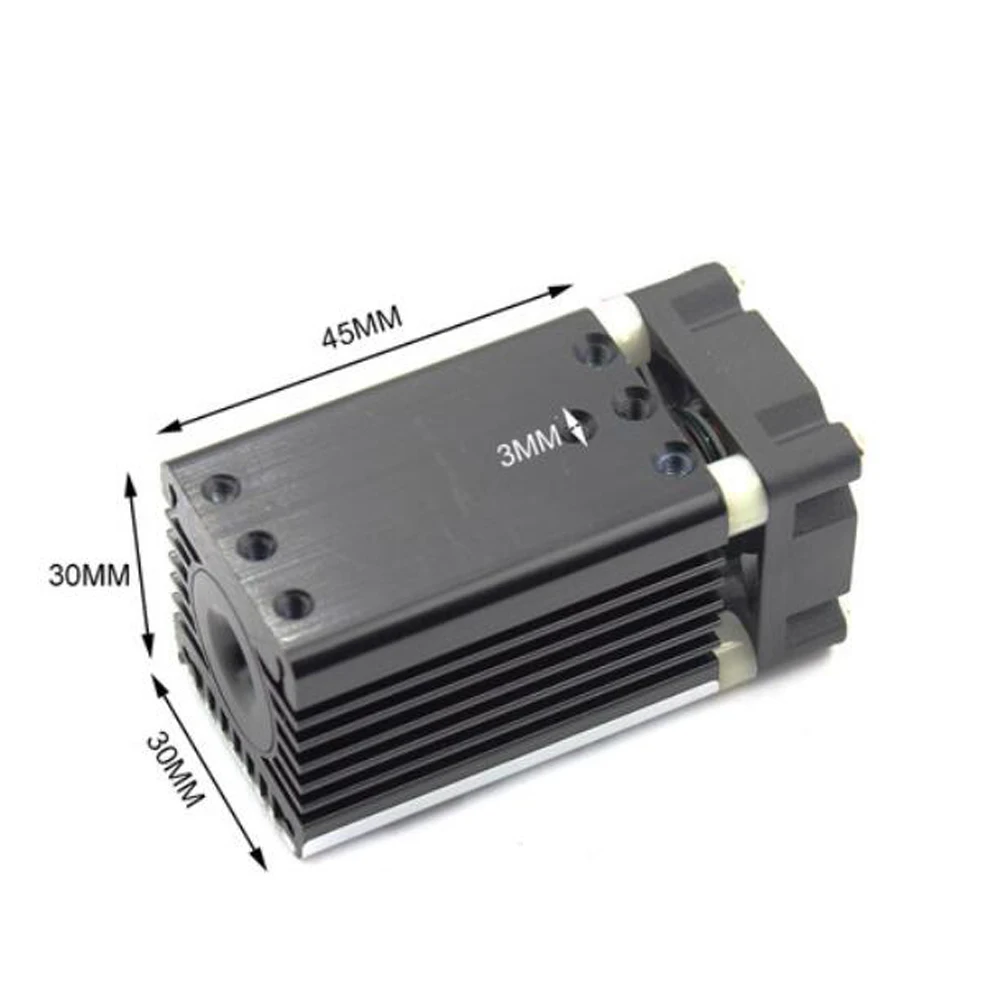 515nm 520nm 80mW 12V Зеленый Лазерный диодный модуль высокой мощности лазерный луч с вентилятором