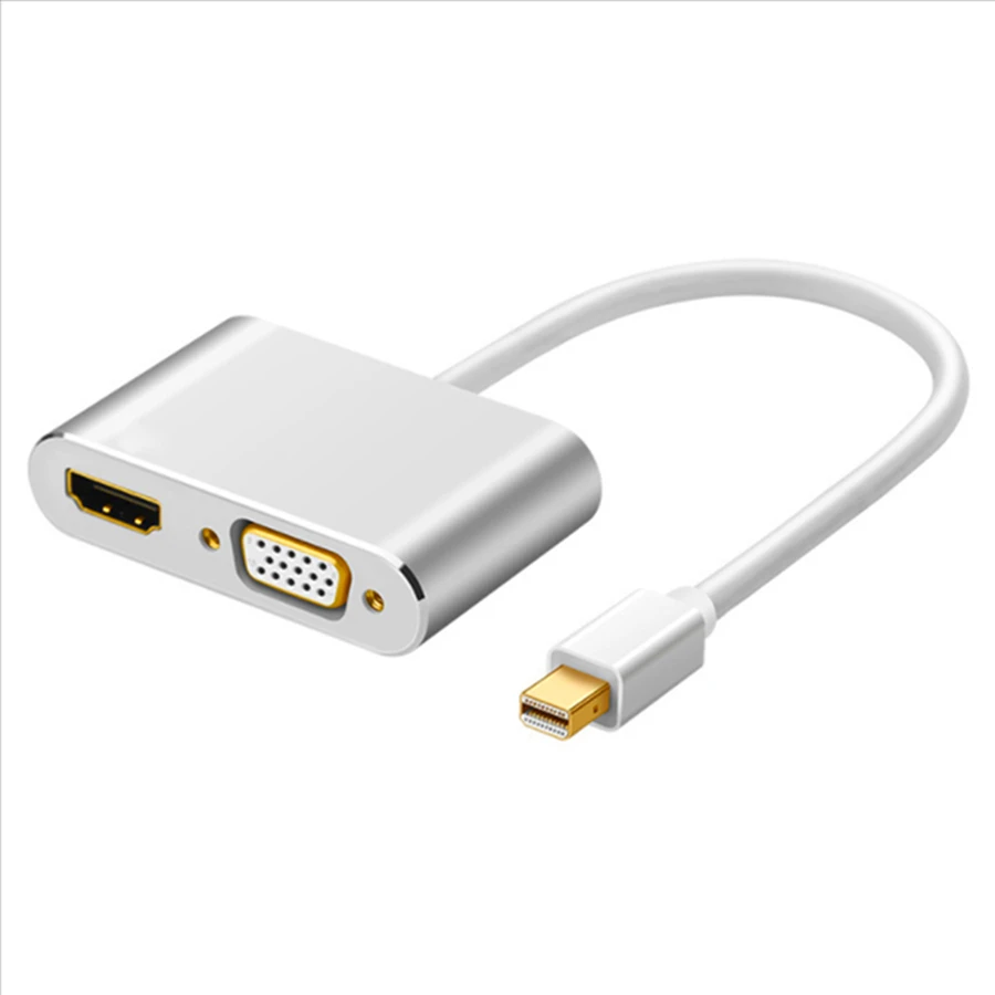 4K 30 Гц VGA+ HDMI адаптер мини DP к VGA HDMI видео конвертеры адаптер для Macbook Pro для Chromebook Pix