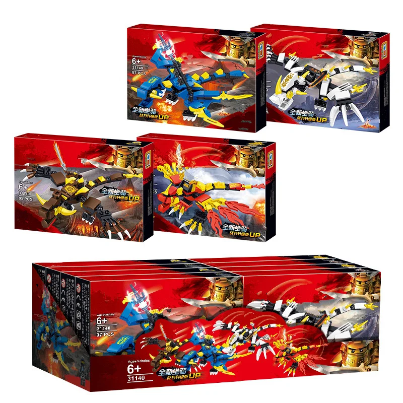 Najtaniej Kompatybilny Ninja Ninjagoingly Dragon klocki do budowy KAI JAY COLE ZANE Lloyd Ninja figurki zabawki dla dzieci prezenty