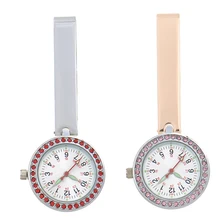 

Diamond Nurse Watch Luminous Simple Medical Chest Watch Clip Buckle High-Quality Doctor Brooch Fob Clock Hospital Gift