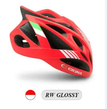 CIGNA сумка для велоспорта mtb y bicicleta de carretera casco sшипер ligero moldeado integrado para hombres y mujeres cascos - Цвет: RW GLOSSY