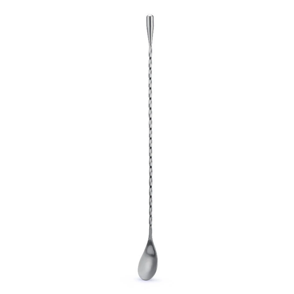 Ложка барный инвентарь Портативный коктейль решений прочный помешивая винтовая ручка смешивания шейкер Нержавеющая сталь