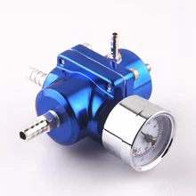 Regulador de pressão de combustível ajustável universal jdm fpr 1:1 0-140 psi anodize cor regulador de pressão de combustível