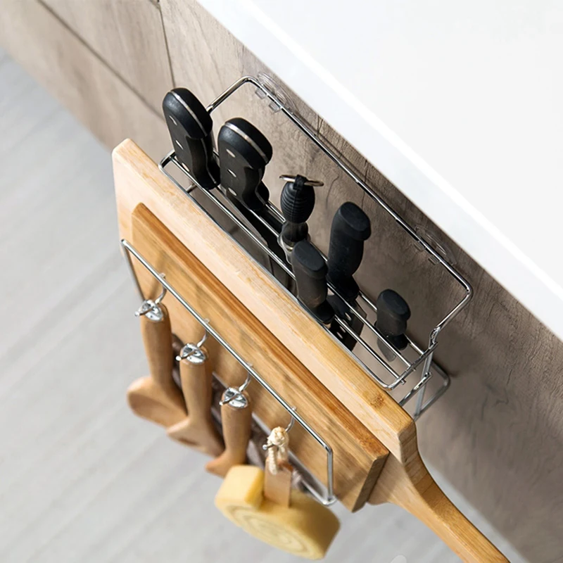 Нож блок разделочная доска измельчитель держатель сушильный шкаф-органайзер для кухни Счетчик Дисплей Стенд для хранения горшок крышка полка клей крюк