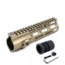 MLOK рукавицы поплавок ar15 handguard mlok " цвет FDE Нескользящие дизайн тактические аксессуары