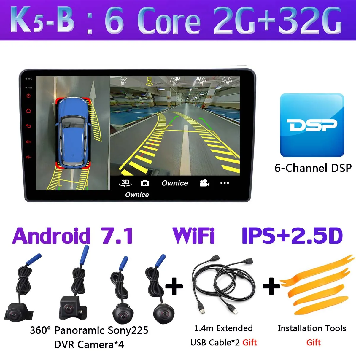 K5-B 360 ° камера Android 9,0 4G+ 64G gps радио CarPlay SPDIF DSP автомобильное мультимедийное головное устройство плеер для Nissan Teana 2004 2005 2006 2007 - Цвет: K5-B