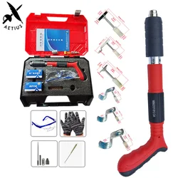 Boîte à outils électriques, Kit d'outils à rivets pour le travail des métaux, le travail du bois, le bricolage, boîte à outils électriques, dispositif de rainurage de fil d'ancrage mural de plafond 