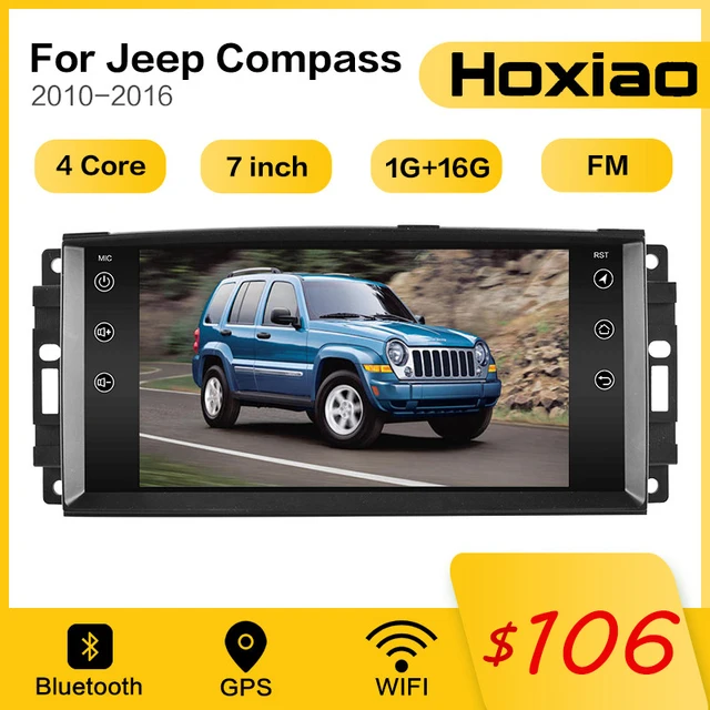 $111.02 2 din Android 8.1 7'' Car Radio for Jeep Cherokee 2009 2008 2010 Wrangler Car Stereo for Dodge Chrysler Compass GPS Autoradio