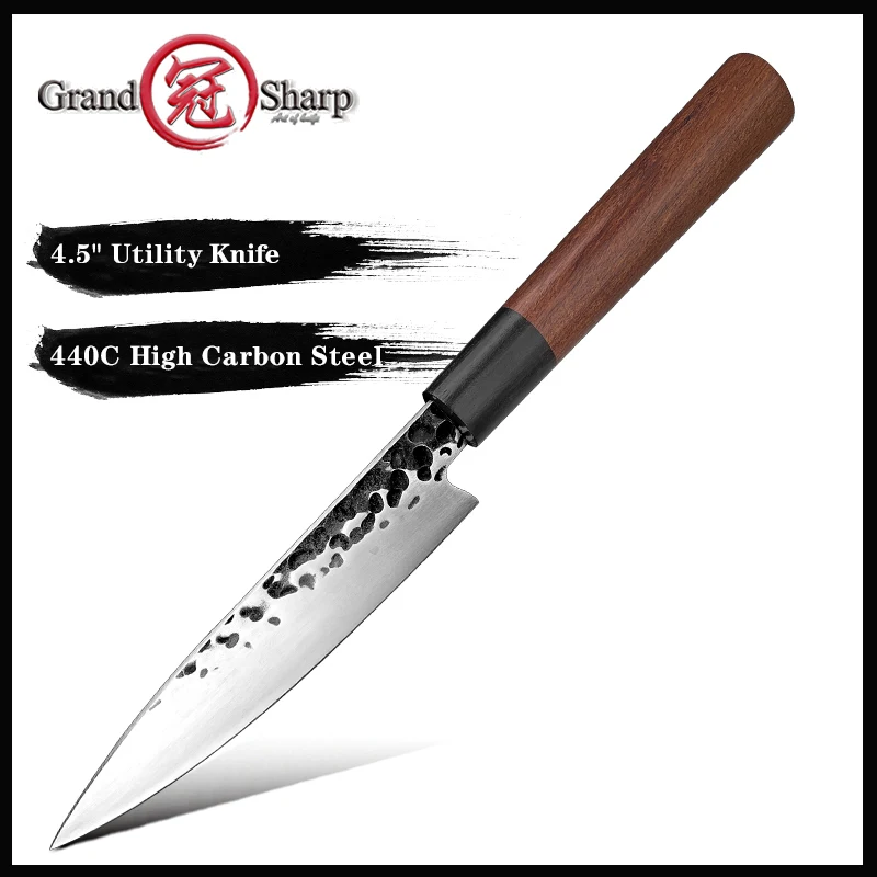 Grandsharp 4 5 дюймов кухонные ножи шеф-повара высокоуглеродистые стандартные для