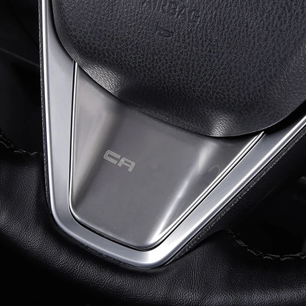 Carманго для Toyota Camry XV70 Авто Стайлинг Руль хромированный чехол накладка рамка наклейка интерьерные аксессуары