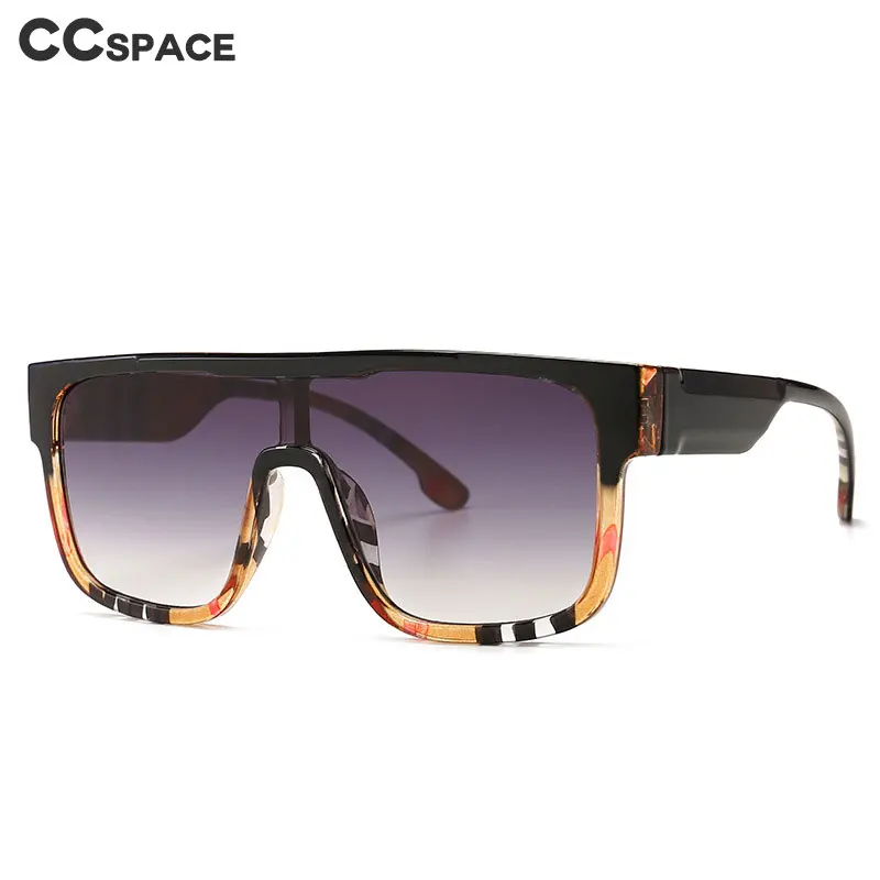 46310 негабаритных квадратные линзы в полоску солнцезащитные очки для мужчин и женщин Модные Оттенки UV400