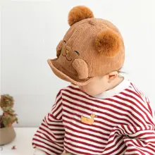 Милая детская бейсбольная кепка осень зима теплая однотонная цветная шапка Девочки Мальчики C6UD