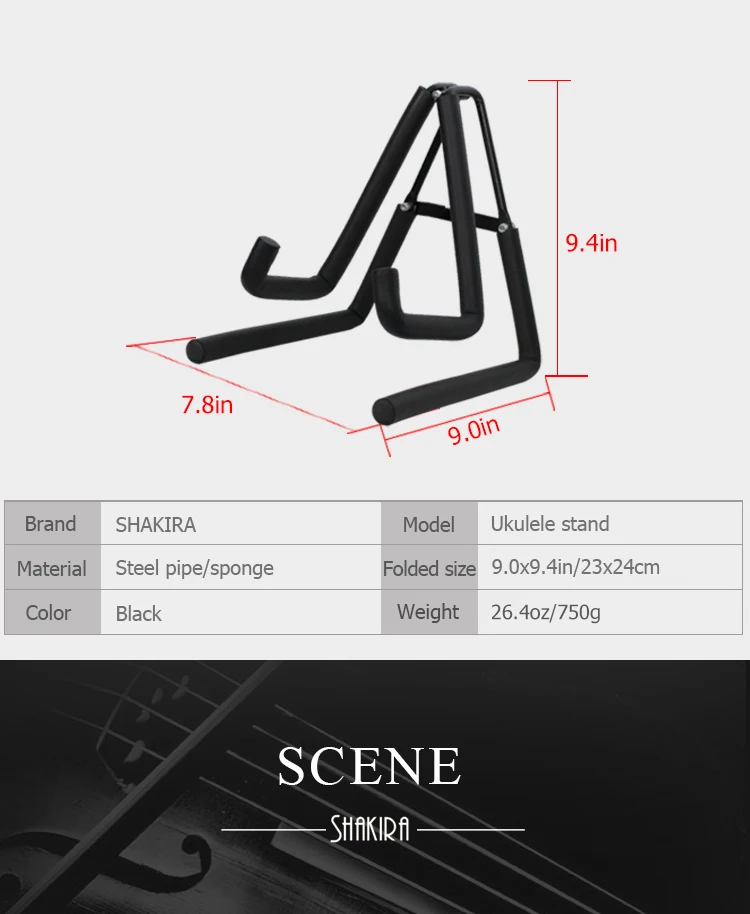 Портативный универсальный складной держатель для укулеле складной акустический укулеле Гитара Бас стенд скрипка дисплей стенд