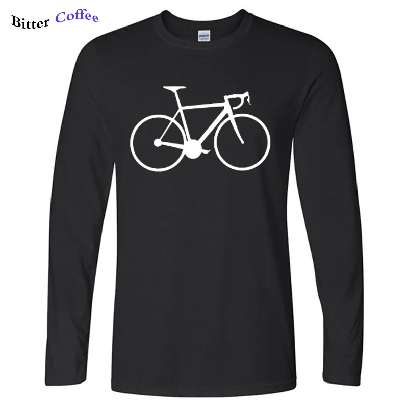 Новейшая Мужская Осенняя повседневная мужская одежда для гонок дорожный Байкерский цикл Мужская футболка отличного качества забавные мужские хлопковые футболки XS-2XL - Цвет: 1