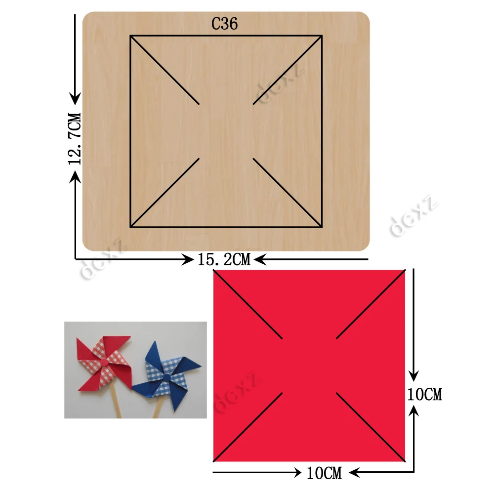 Новая ветряная мельница, деревянные штампы для скрапбукинга, C-36, режущие штампы, совместимые с большинством высечных машин