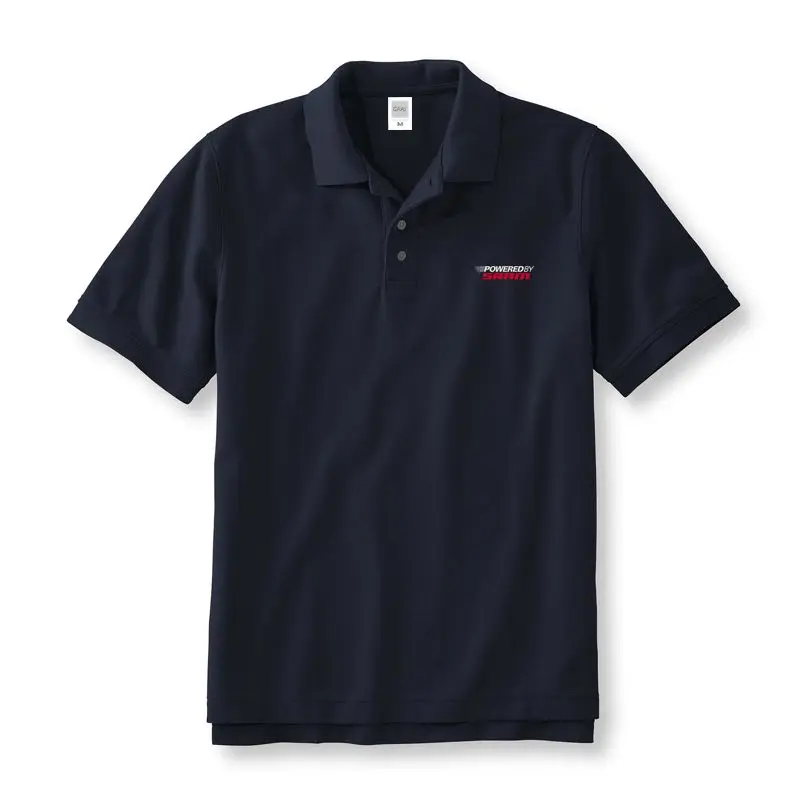 Powered By Sram Cotton Polo Shirts Men& Women Unisex Business& Casual Male MaleMan Polos Short Sleeve Solid New 96BTF - Цвет: Navy
