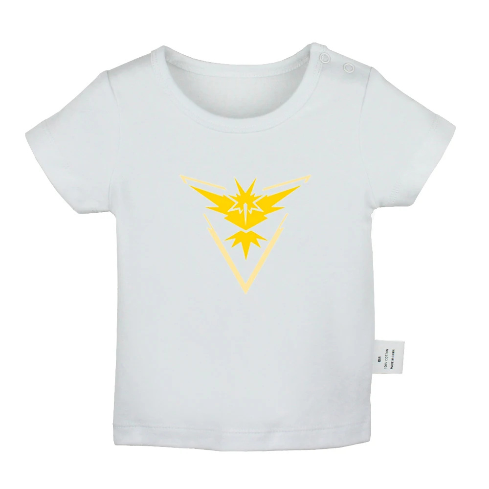Футболки для новорожденных с принтом Pokemon Ash Ketchum Hat и логотипом Pokemon Pikachu; однотонные футболки с короткими рукавами для малышей - Цвет: JbBabyYW941D