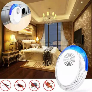

Ultrasonic Pest Repeller Lectronic Indoor Pest Repellent Plug Us/uk/eu Plug For Hotel Household Insects Mosquito Spider