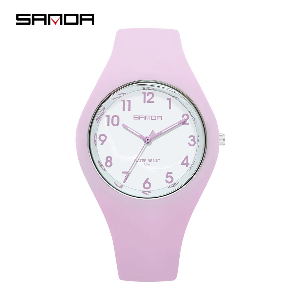 SANDA brand jelly series new ladies electronic watch small personality fashion trend electric children's watch