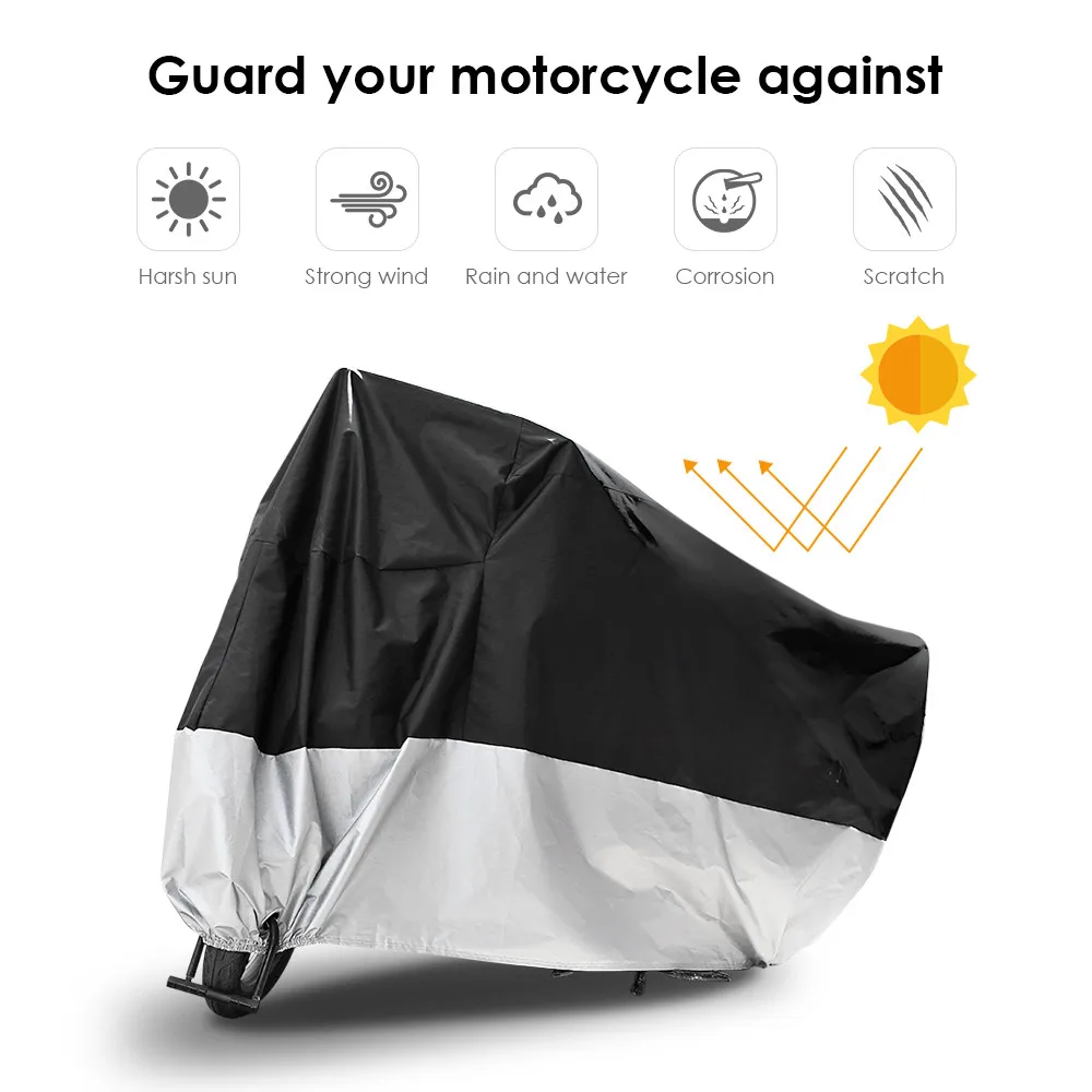 

Motorcycle Cover Protect Bike Waterproof Dustproof Sun Snow UV Protector Outdoor Indoor Moto Scooter Motorbike Rain Covers L-3XL