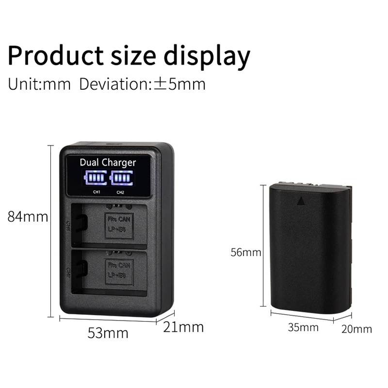 Mamen 2600MAh LP E6 LP-E6 LPE6 батарея для цифровой камеры+ USB lcd двойное зарядное устройство для Canon Mark II Mark III 6D 7D 60D 60Da 70D 80D 5D