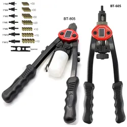 BT 806 Riveteuse Riveteuse À Main Pistolets/Écrou M3   M12 Filetée Robuste Outils De Rivetage Pour Le Métal, Tuyaux Industries Manufacturières 