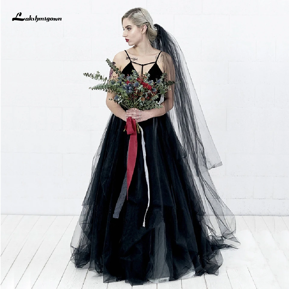 Lakshmidress готическое черное свадебное платье для невесты 2020 Robe de Marie Свадебные