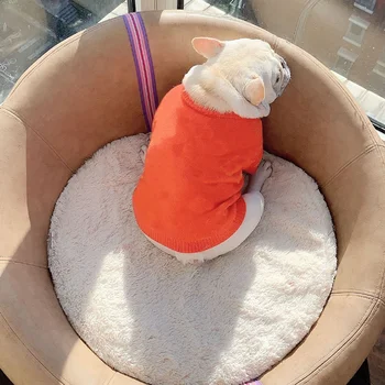 

Cute Dog Sweaters Fashion Flower Print Dog Clothes for Small Medium Dogs Luxury Puppy Sweater French Bulldog Chihuahua Clothing