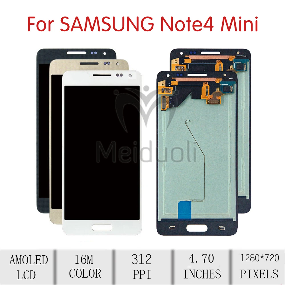 

ORIGINAL For SAMSUNG Galaxy Alpha G850 LCD Touch Screen Digitizer Assembly For Samsung Note 4 Mini LCD G850F G850T G850M G850FQ