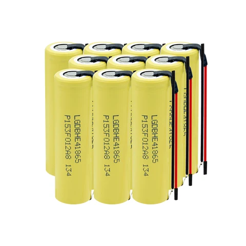 Rechargeable 3.7V 18650 Lithium  batteries  2500mAh Li-lon Battery 18650 35A discharge For Flashlight + DIY Silica gel Cable